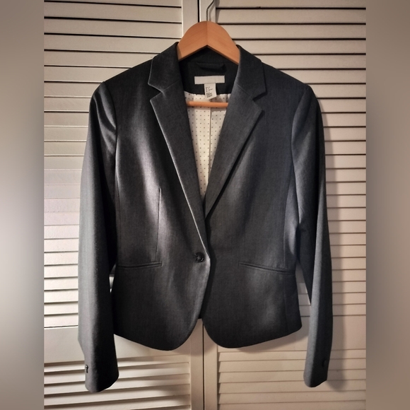 Gray work jacket size 8 - Picture 1 of 4